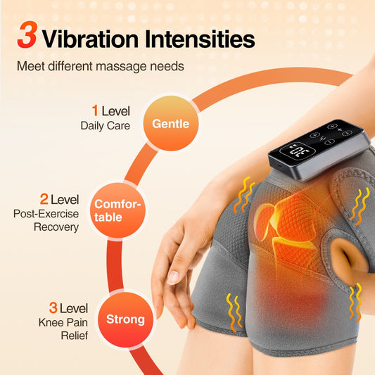 Smart Rechargeable Bandage Knee Pad Joint Pain Massager