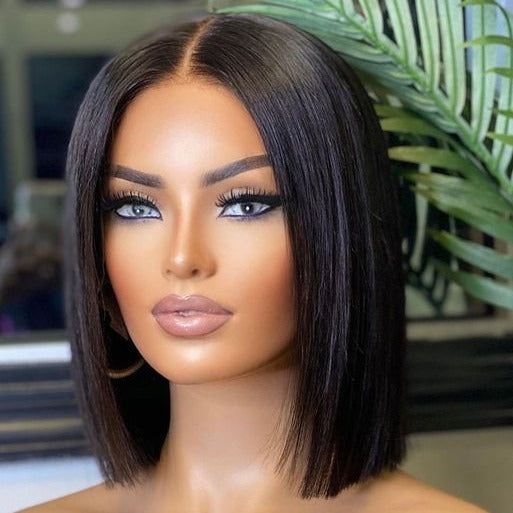Bob Wig Short Hair Female Wig 4X4