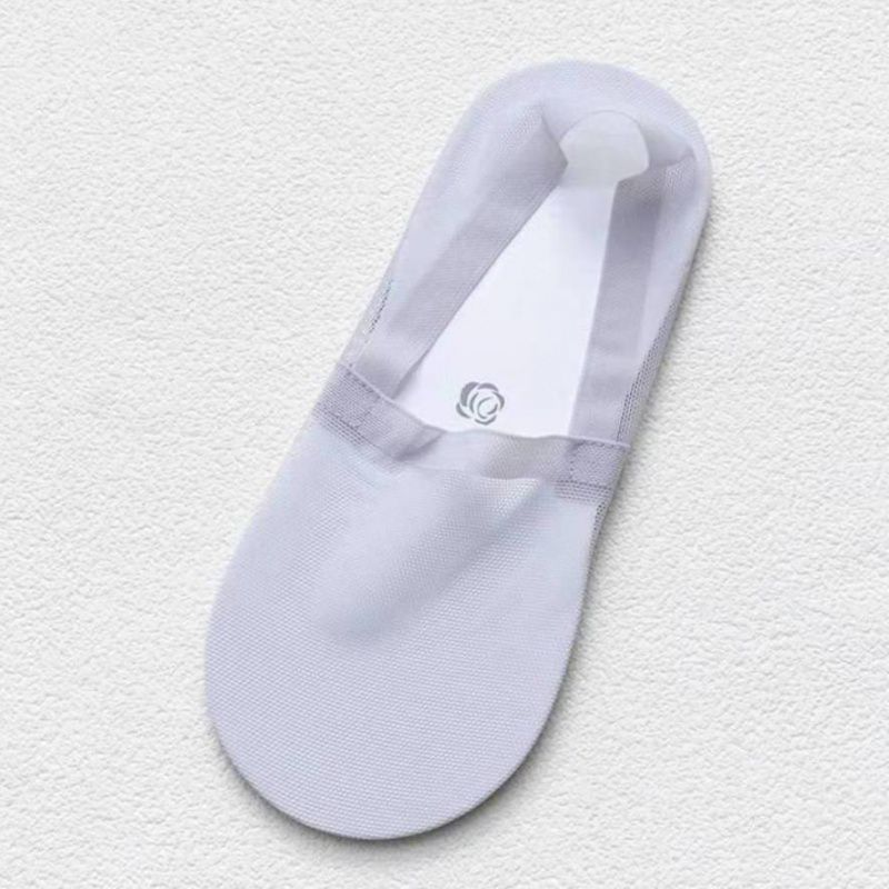 Women's Cotton Bottom Silicone Non-Slip Solid Color Boat Socks