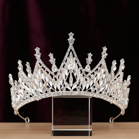 European Baroque Crown Luxury Exquisite Rhinestone Headwear