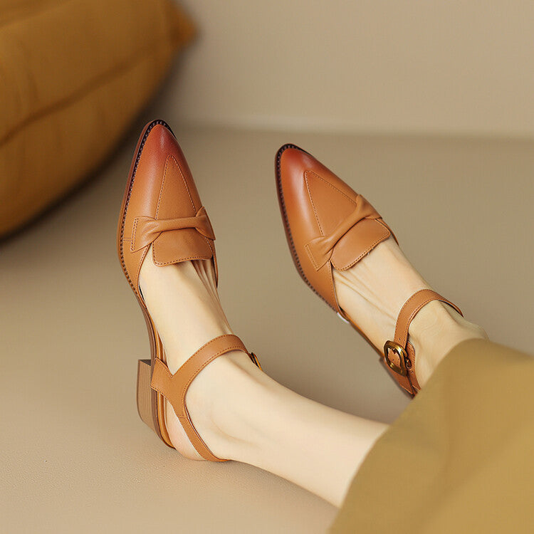 Women's Bowknot Pointed Toe Sandals