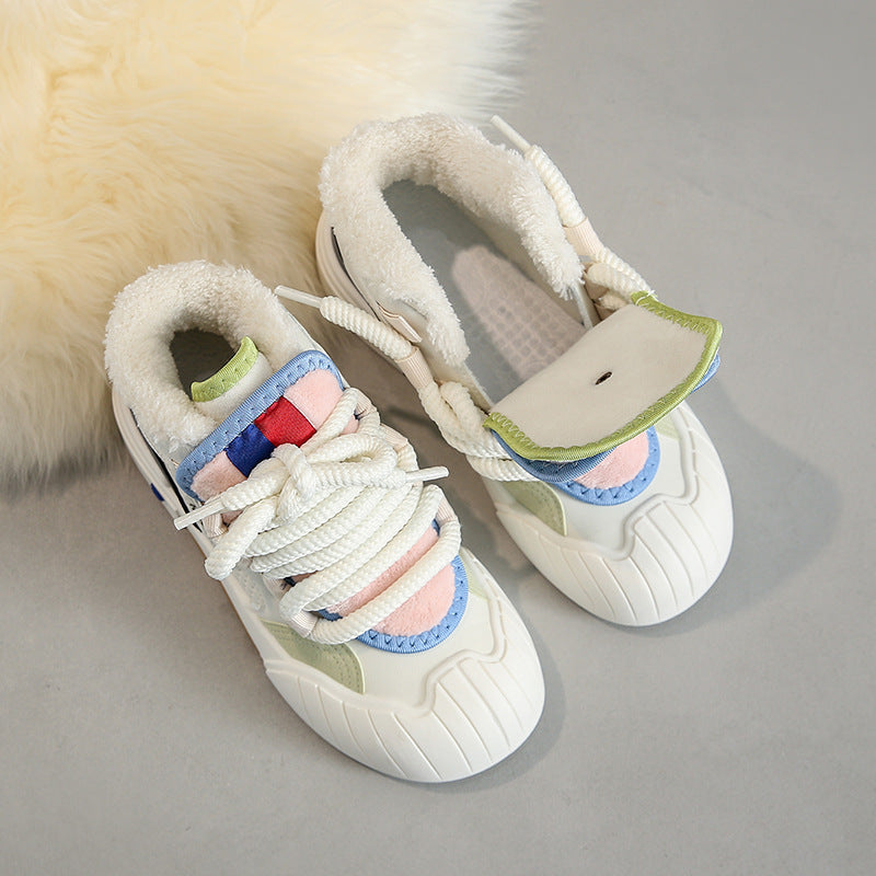 High Top White Shoes Female Casual Sports Skate Shoes