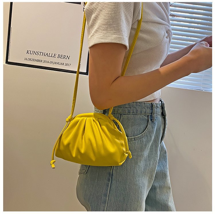 Shoulder Bag Candy Color Dumpling  Messenger Women's