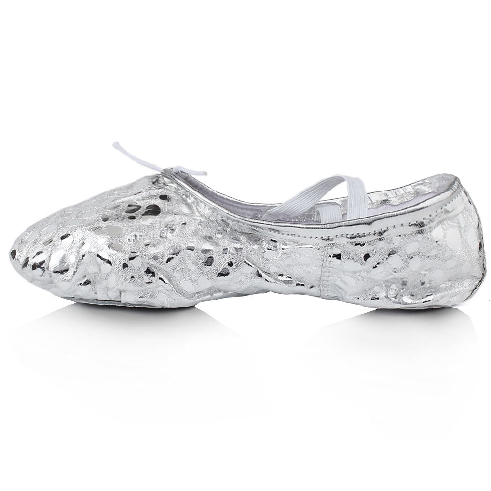Children  Gold And Silver Stage Performance Shoes