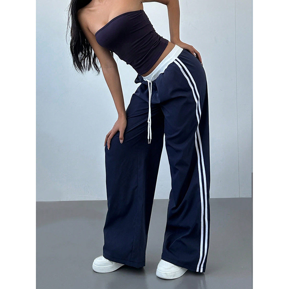 Loose Trendy Digital Printing Design Sense All-matching Long Pants