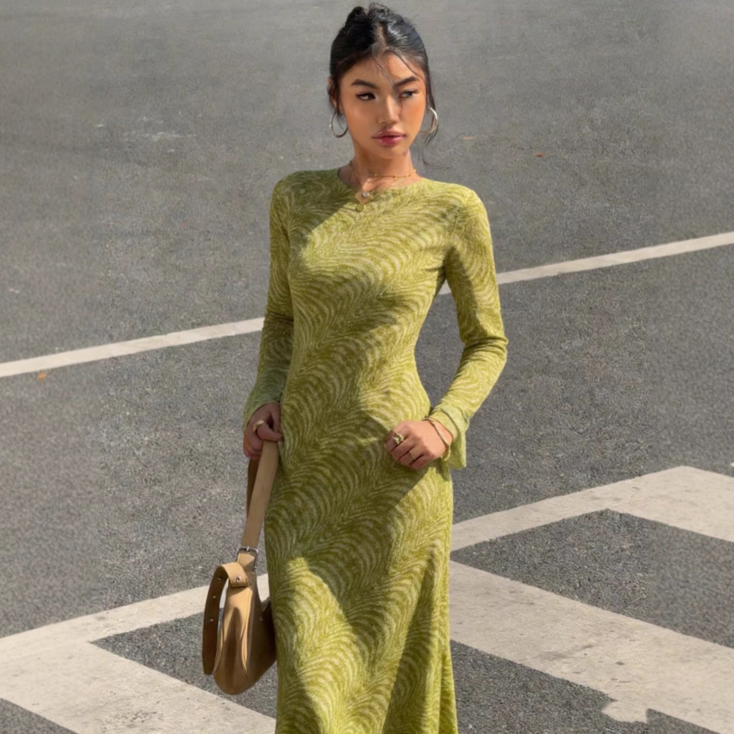 Womens Stylish High-end Figure-flattering Slimming Dress