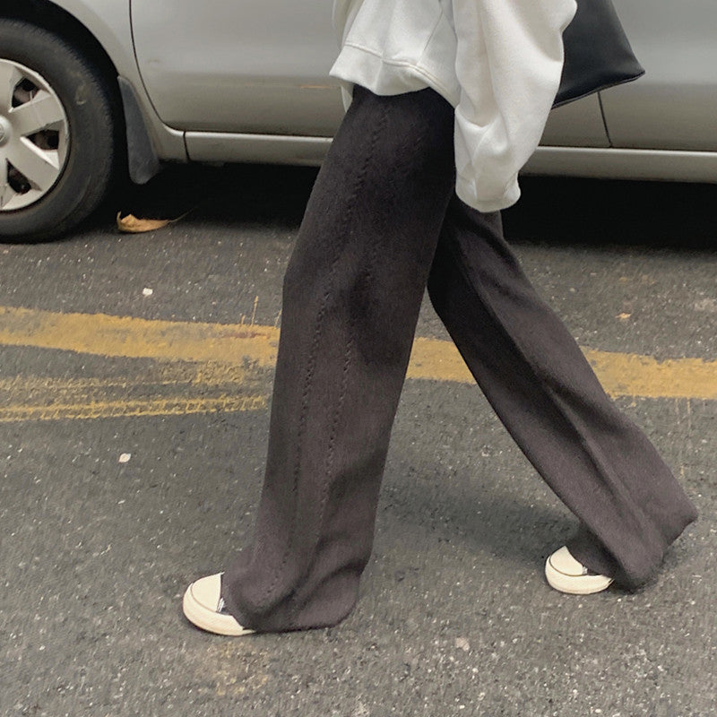 Women's Twist-covering Knitted Wide-leg Pants