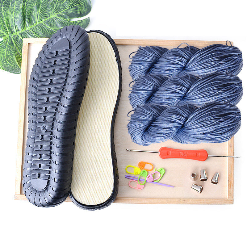 Woven Hollow Thread Cow Tendon Bottom Crystal Material Bag