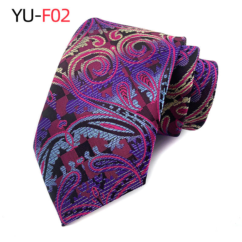New Hot Sell Paisley Polyester Jacquard Men's Tie