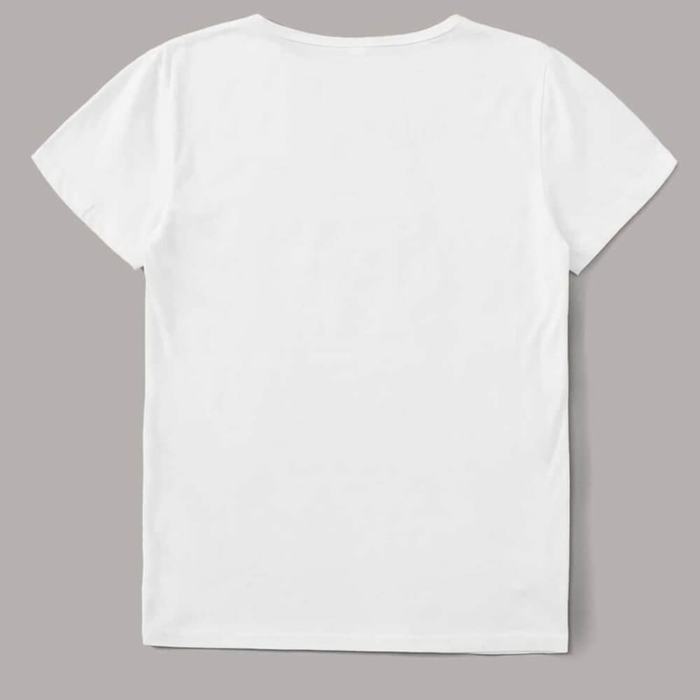 Summer Humor Women's Round Neck Short Sleeve T-Shirt