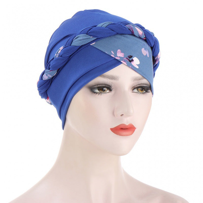 New Leopard Print Patchwork Bandana Hat