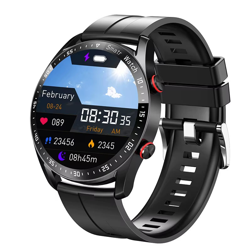 Bluetooth Call Smart Watch Men Laser Health Blood Pressure Activity Tracker Sports Waterproof Interactive Music Smartwatch Clock
