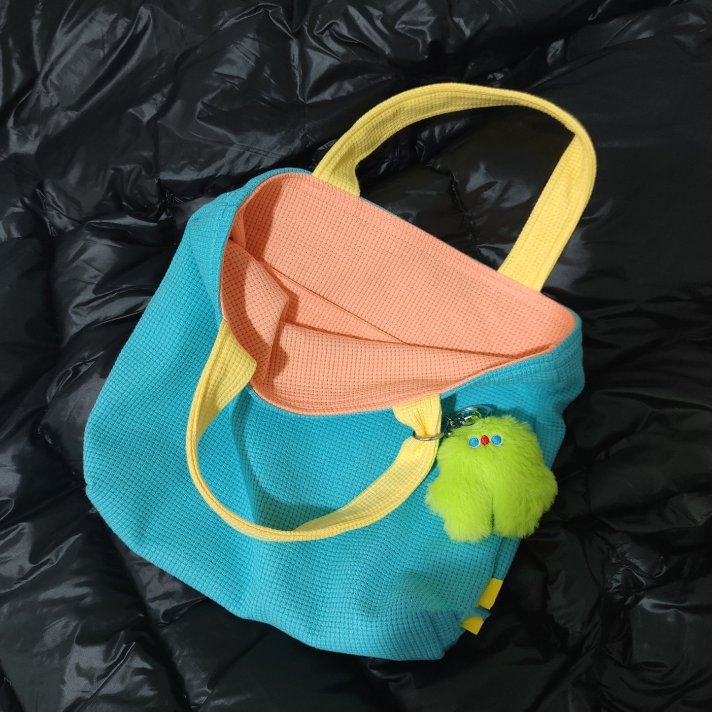Cute Blue Contrast Tote Bag