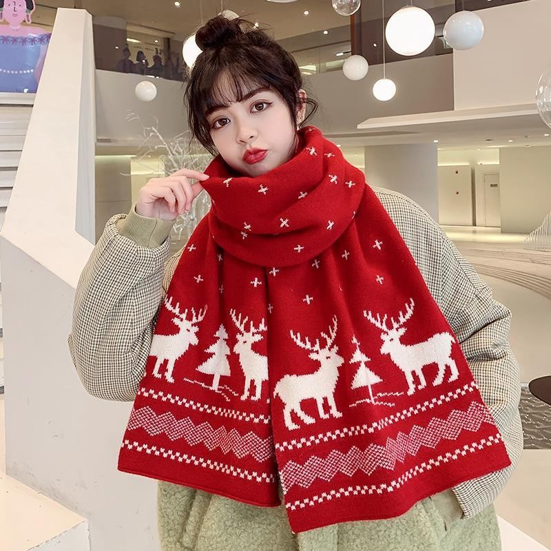 Cashmere Like Warm And Thickened Scarf In Winter