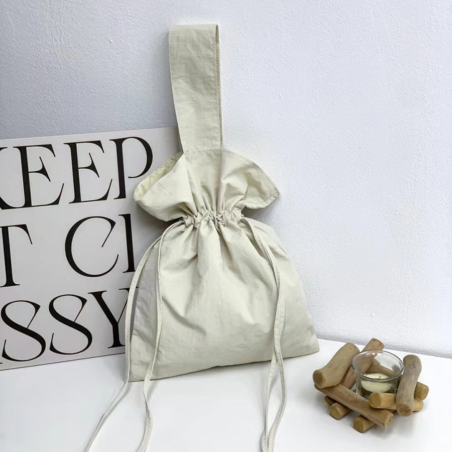 Women's Fashion Casual Simple Nylon Cloth Bucket Bag