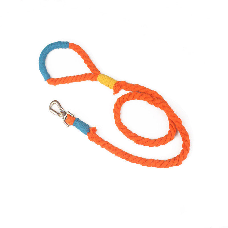 Honeybunny Pet Color Matching Collar Traction Rope To Send Bells