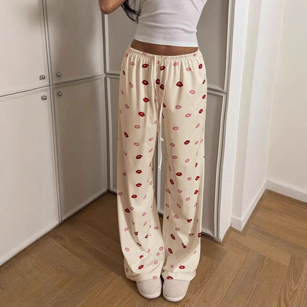 Girl's Bottom Waist Drooping Slimming Loose Hip-hugger