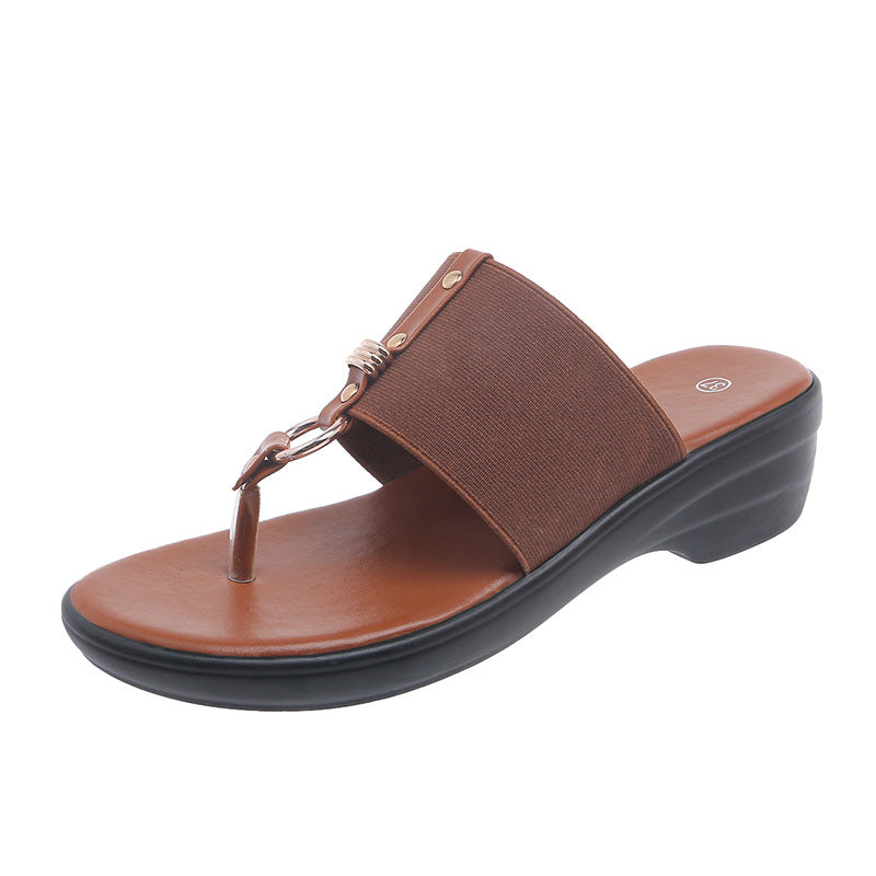 Plus Size European And American Roman Fashion Flip-flops Slip-on Sandals