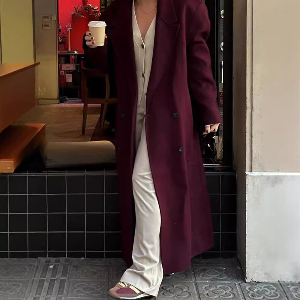 Vinrød Lang Reversblazer
