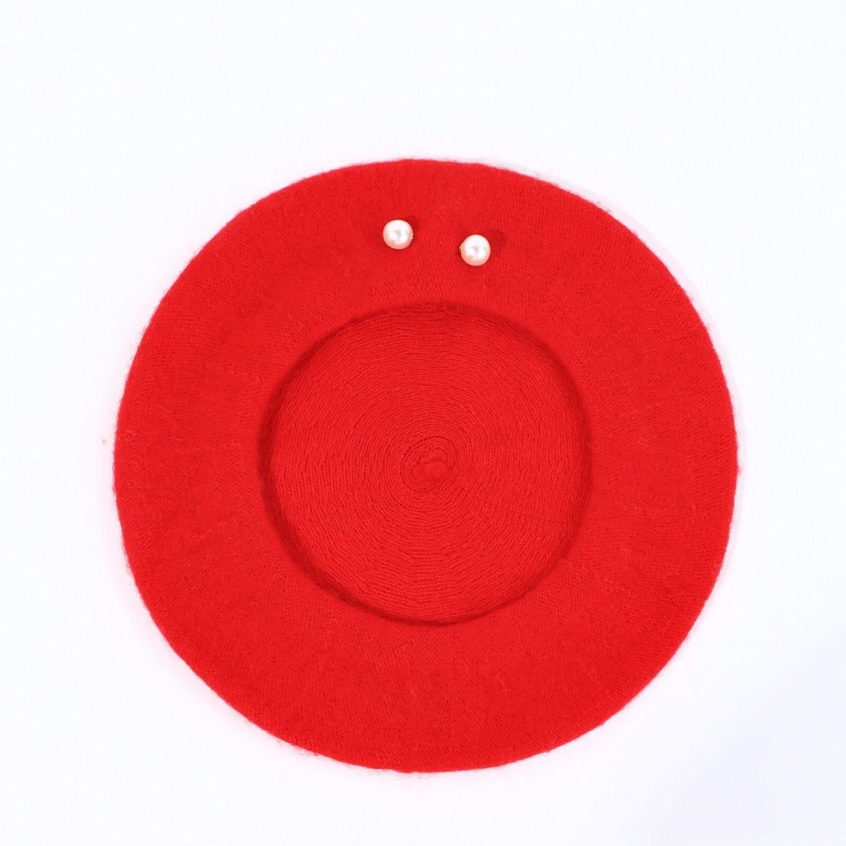 Ulden Baret Med Store Perler, Til Kvinder, Efterår/Vintermode