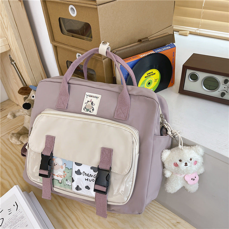 Junior High School Students' Multipurpose Single Shoulder Backpack