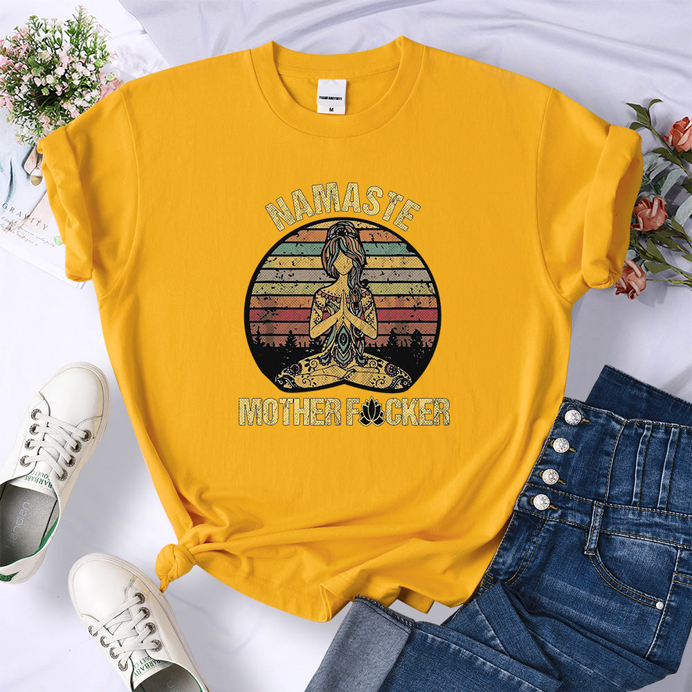 Retro Hermitage Mother T-shirt Fashionable Breathable Casual