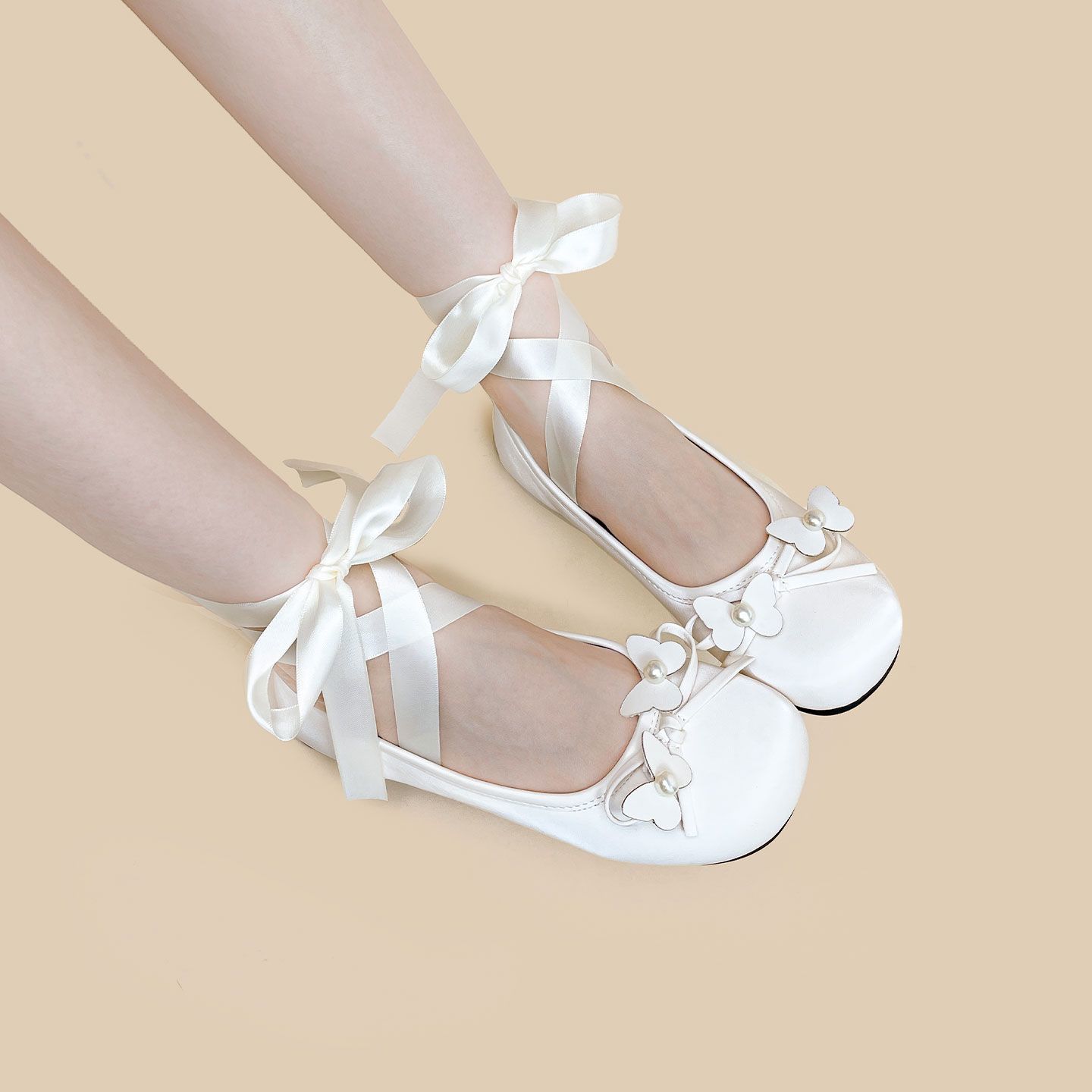 Women's French Leather Shoes Ballet