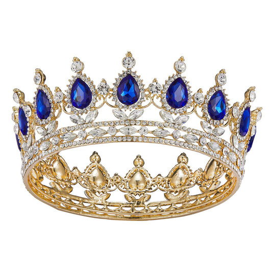 Baroque Diamond Bridal Crown Headdress