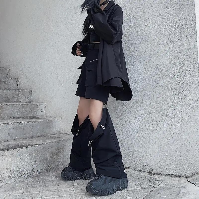 Black Casual Pants Female Student Loose Blast Street Loose Wide Leg Pants Drape Feeling