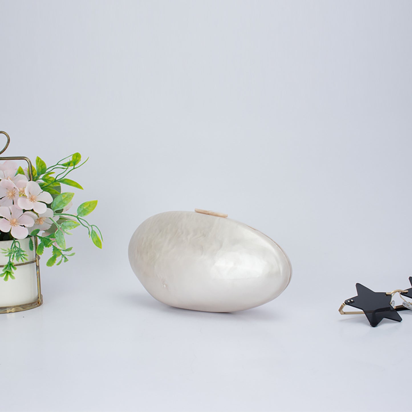 Shell Bag Dinner Wedding Clutch  Acrylic