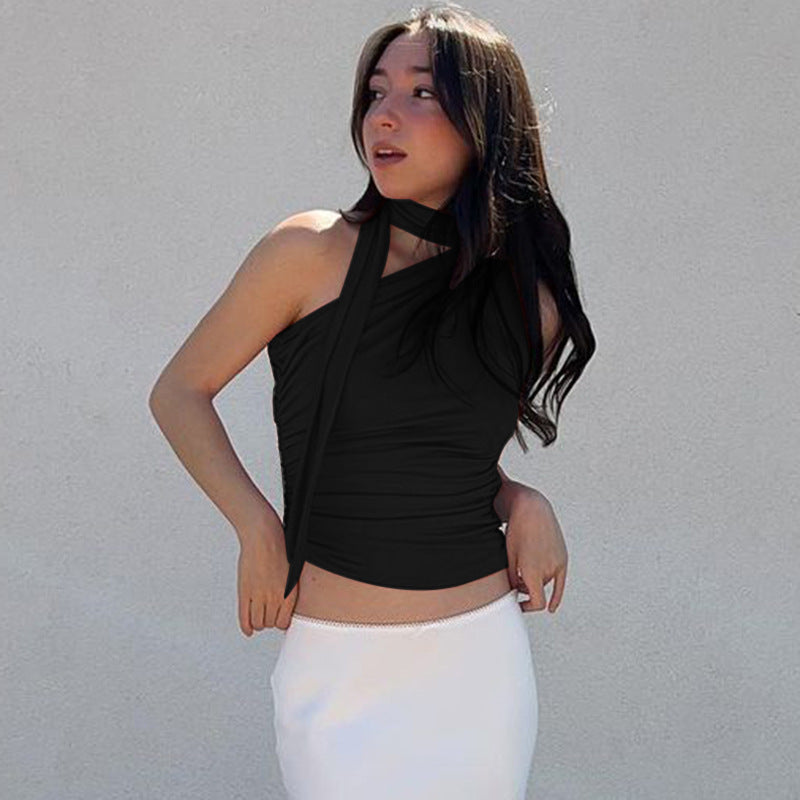 European And American Street Fashion Slim Short Casual Undershirt