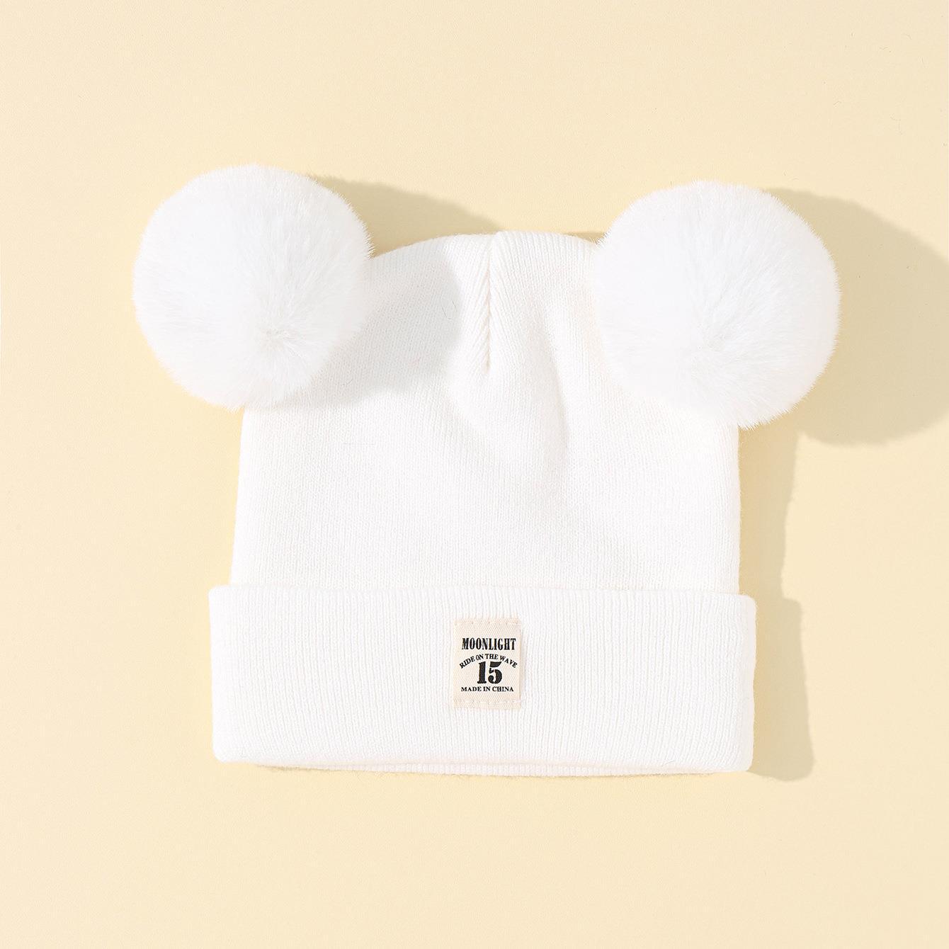 Children's Wool Double Ball Hat