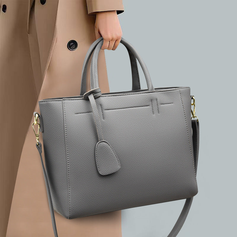 Soft Leather Tote Handbag Women's One Shoulder Crossbody Bag
