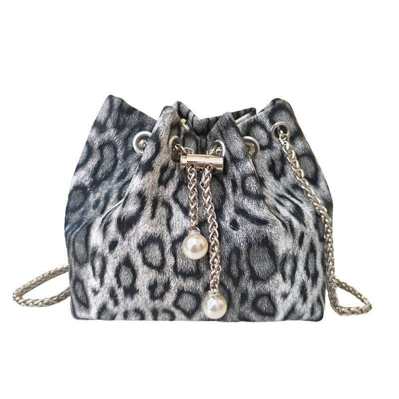 Popular Leopard Print Mini Chic Chain Graceful And Fashionable Shoulder Messenger Bag
