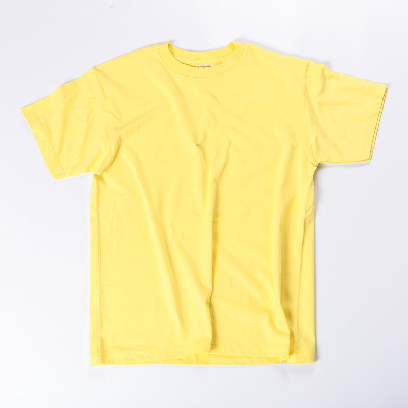 Ensfarvede T-shirts med korte ærmer til mænd og kvinder i bomuld