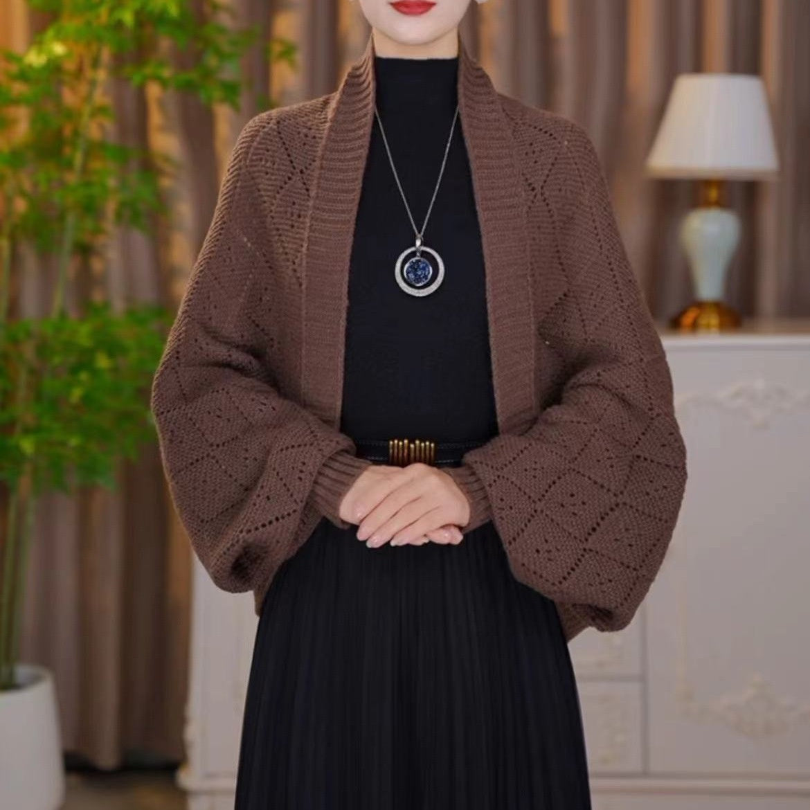Autumn And Winter Knitting Elegant Cardigan Fashion All-match Shawl