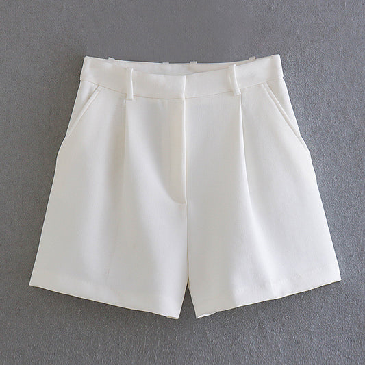 Women's Fashionable All-match High Waist Casual Suit Shorts