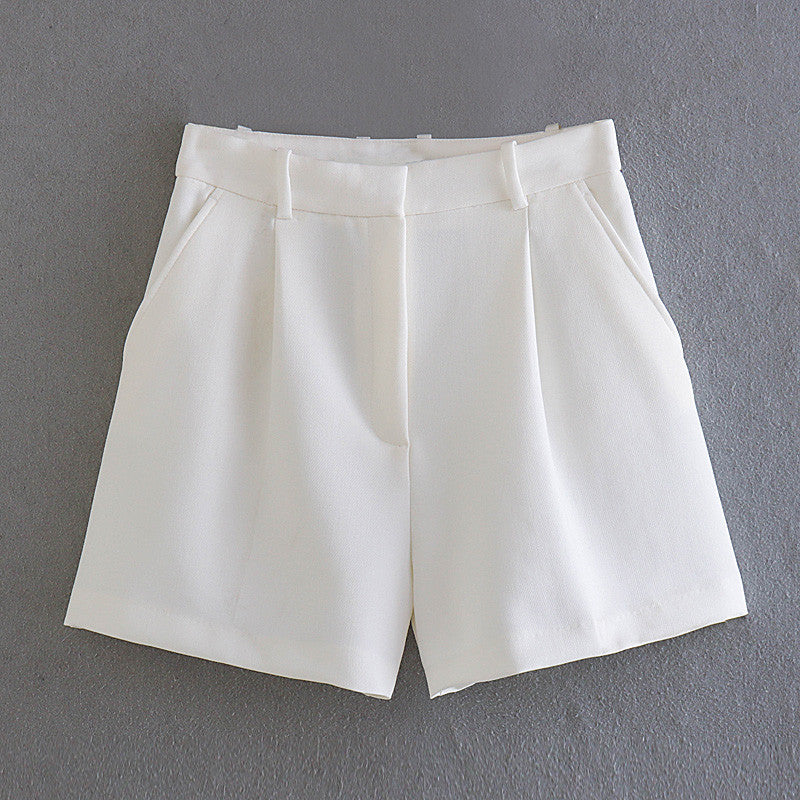 Women's Fashionable All-match High Waist Casual Suit Shorts
