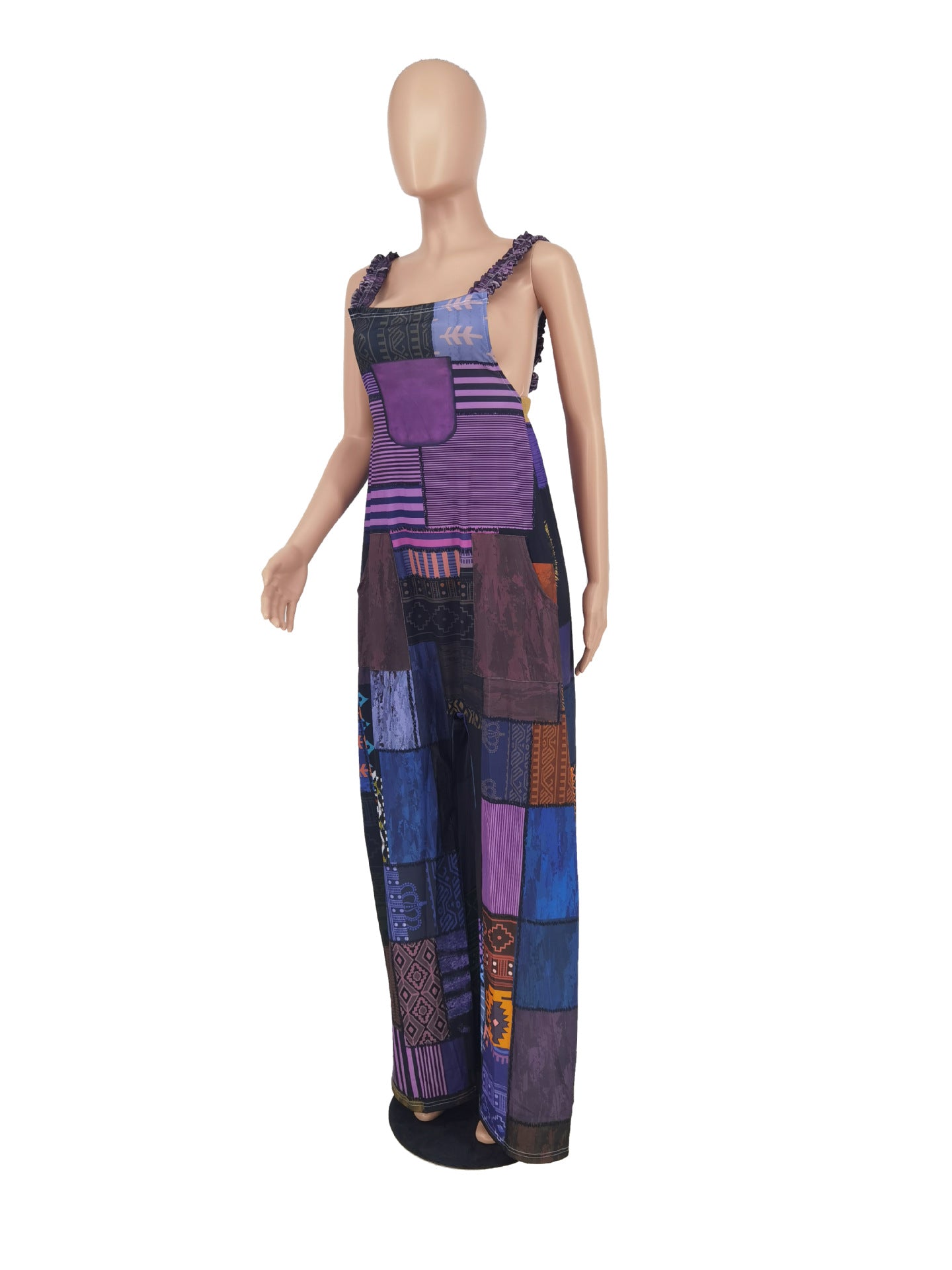 European And American Printed Bohemian Style Suspenders