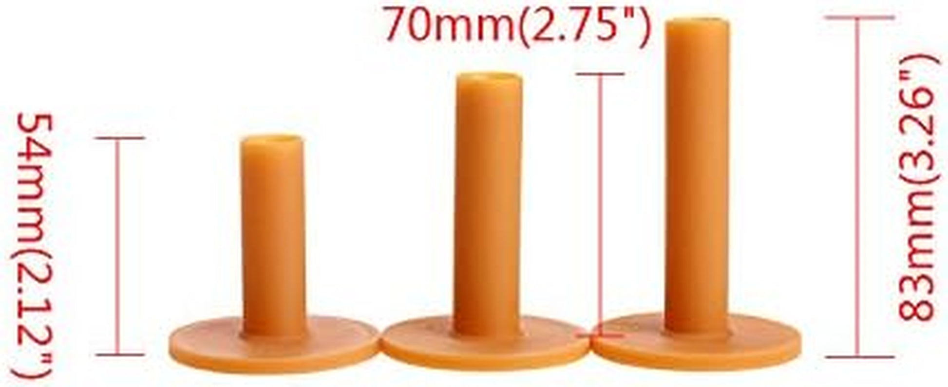 Rubber Golf Tees Holder Set, Driving Range Mats Rubber Ball Seat for Golf Hitting Practice Mat Indoor Outdoor Training, Different Size