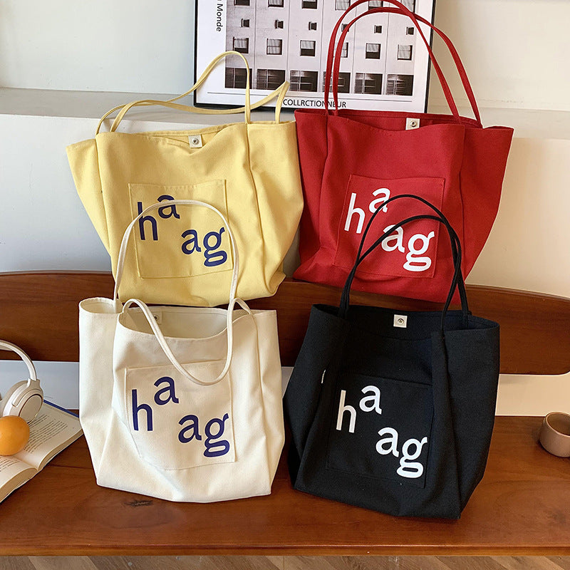 Large Capacity Canvas Commuter Tote