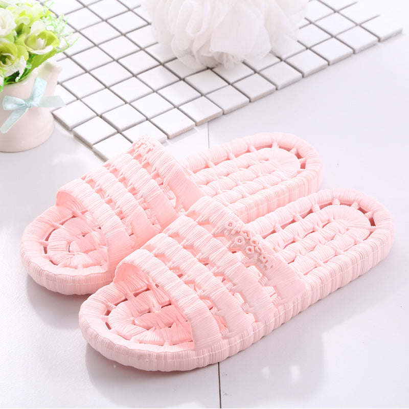 Home Plastic Couple Hotel Slippers