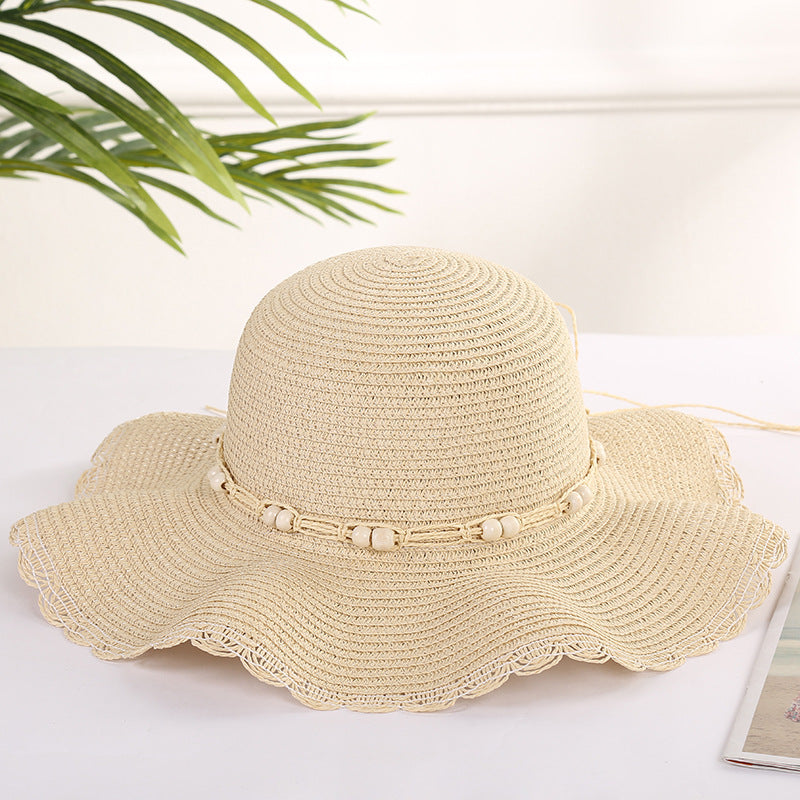 Women's Fashion Large Eaves Wave Edge Sun Hat
