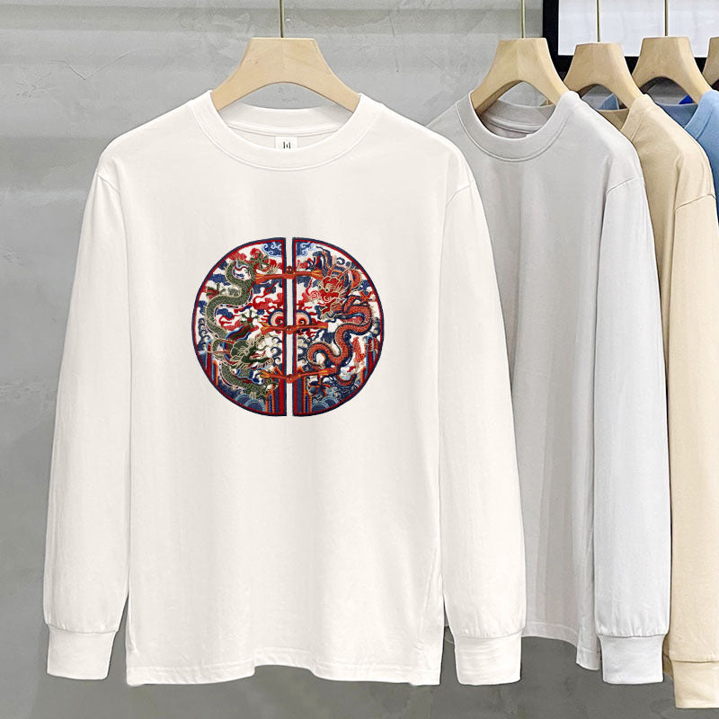 230g Heavy Cotton Long-sleeved T-shirt For Women