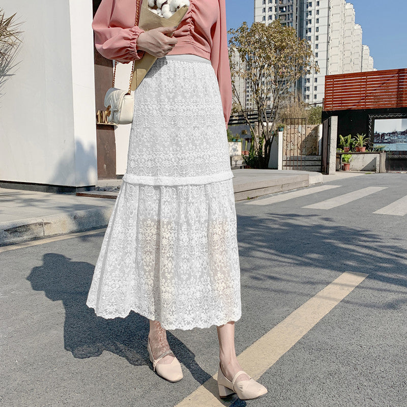 New Women's High Waist Slimming Midi Skirt