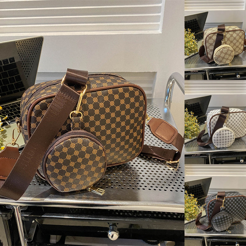 Vintage Mønster Crossbody Tasker Til Kvinder Skulder Shell Taske Trend Lille Pung Og Håndtaske Luksus Designer Kvindelig Firkantet Taske Kvindetaske