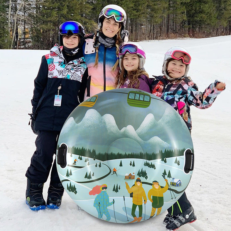 Outdoor Creative Printed PVC Winter Thick Ski Ring