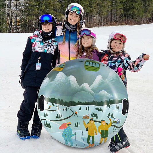 Outdoor Creative Printed PVC Winter Thick Ski Ring