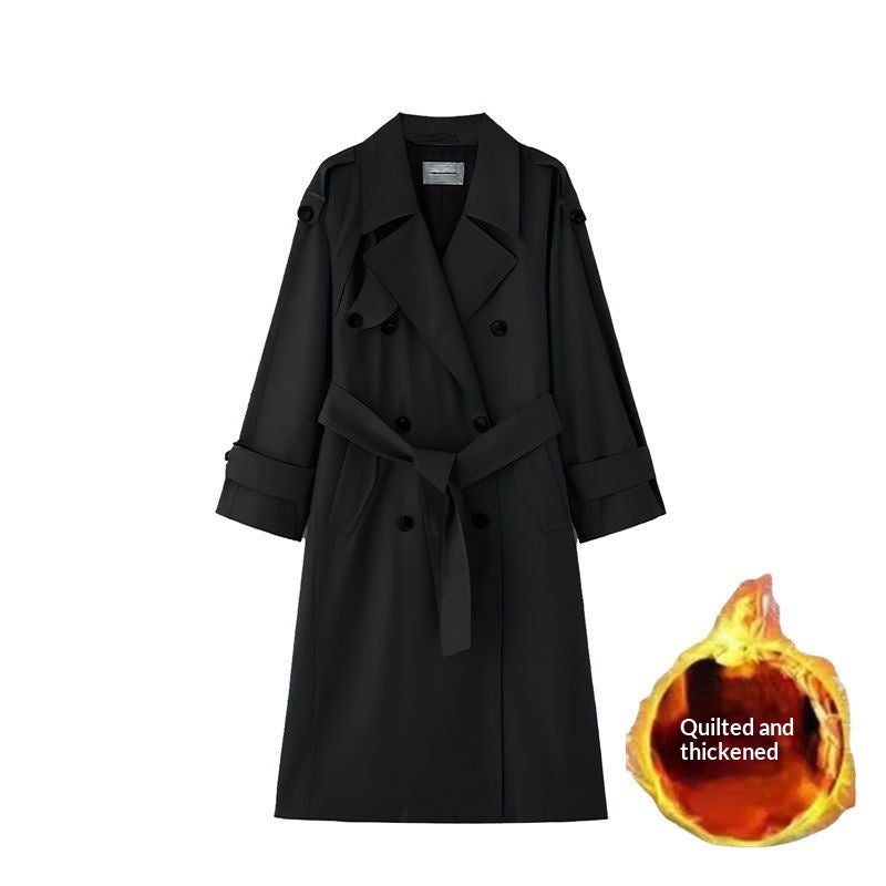 Petite Stylish Casual Outerwear Trench Coat