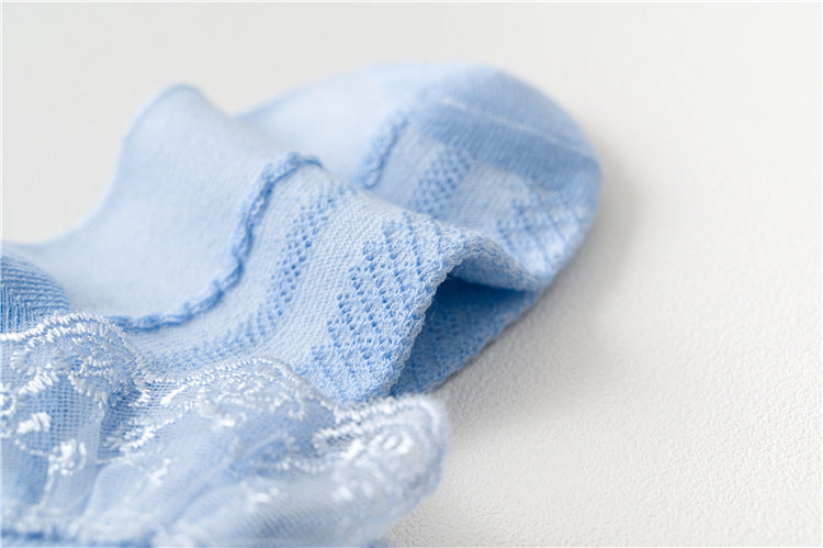 Japanese Lace Princess Short Socks Baby White Dance